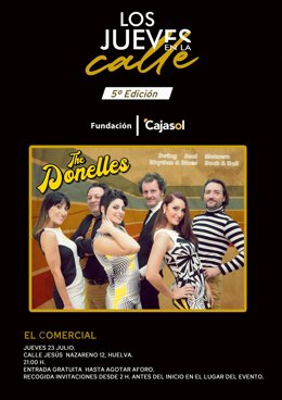 Cartel de la actuación de 'The Donelles'