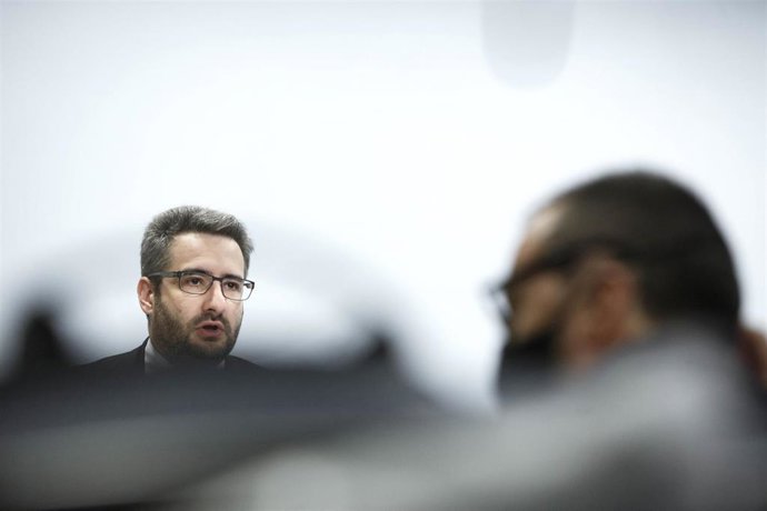 El ministro de Finanzas y Portavoz andorrano, Eric Jover.