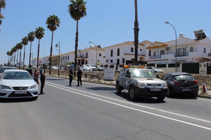 Lugar del tiroteo en Cartaya (Huelva)