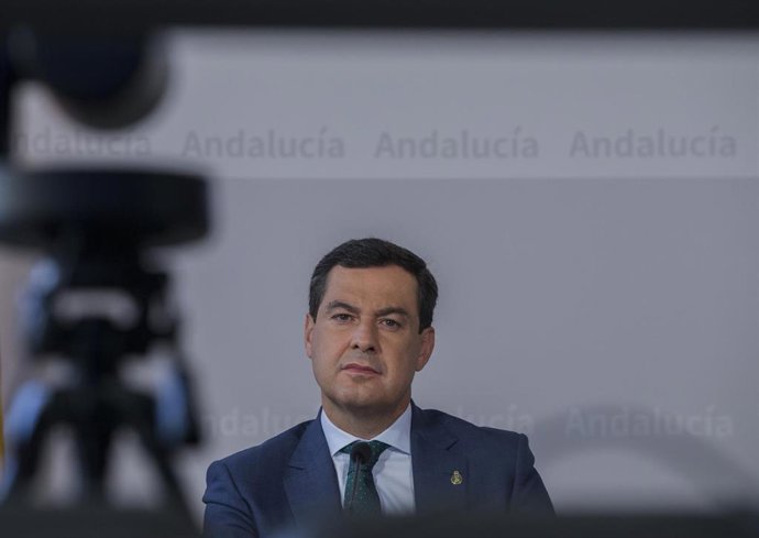 El presidente de la Junta de Andalucía, Juanma Moreno