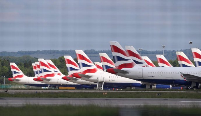 FILED - 04 May 2020, England, Gatwick: British Airways