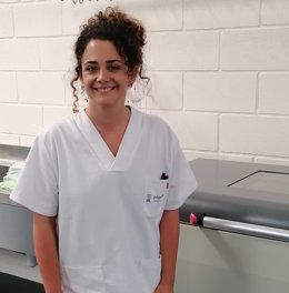 Matilde de las Rivas, en los laboratorios del BIFI.