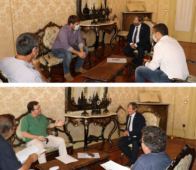 El presidente del Parlament se interesa por la situación del mundo agrario y gan