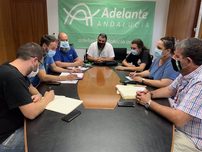Reunión de Adelante con trabajadores de las plantas de Airbus en Sevilla y Cádiz