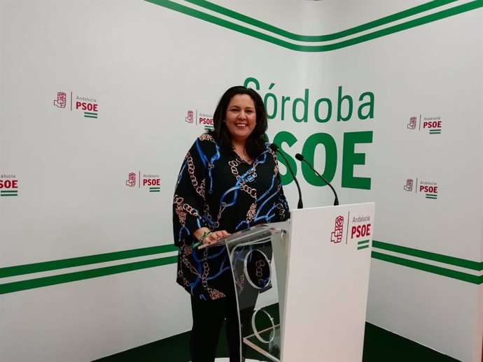 Lola Amo en la sede del PSOE de Córdoba, en una imagen de archivo.