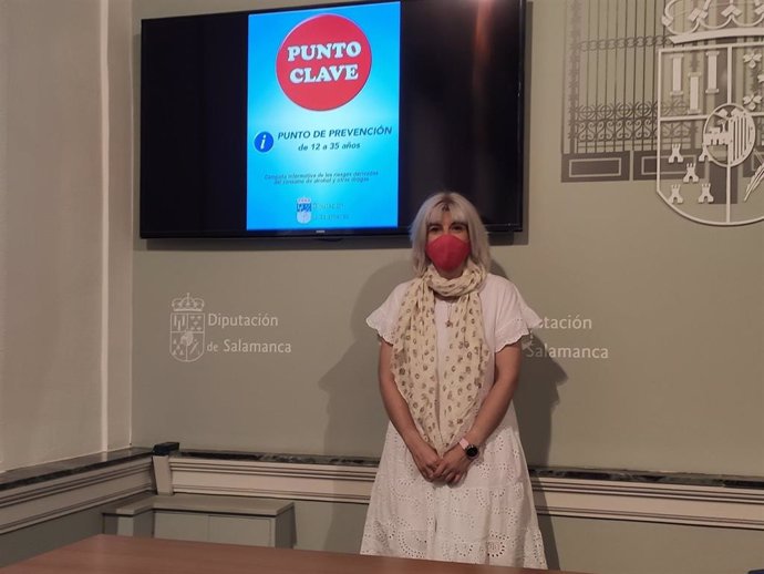 Eva Picado en la presentación de una campaña por el ocio saludable