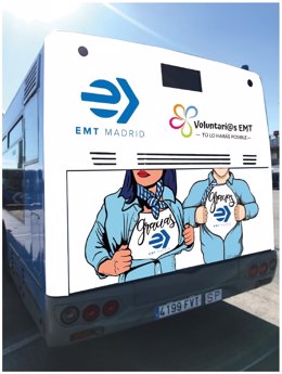 EMT pone en marcha un autobús solidario para recoger productos de higiene infantil