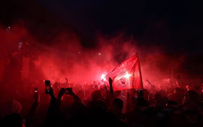 Celebración de aficionados del Liverpool