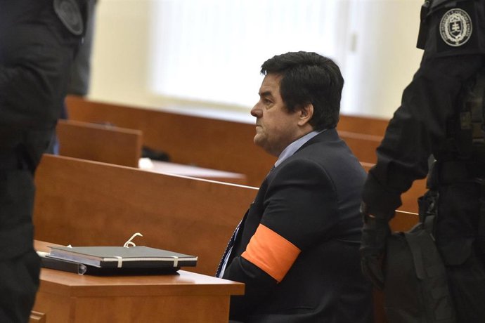 El empresario Marian Kocner durante una vista en Eslovaquia por el asesinato en 2018 del periodista Jan Kuciak y su prometida, Martina Kusnirova