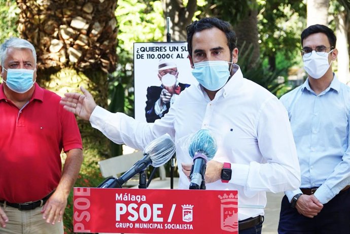 El portavoz del Grupo Municipal Socialista en Málaga, Daniel Pérez.