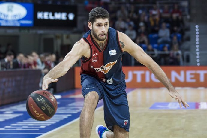 Patricio Garino en un partido con el Baskonia de la Liga Endesa