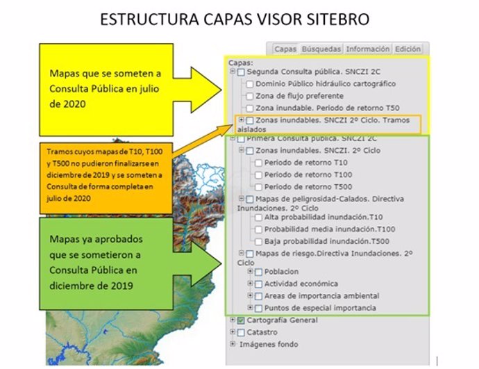La CHE saca a consulta pública los mapas de peligrosidad y riesgo de inundación de la Demarcación del Ebro.