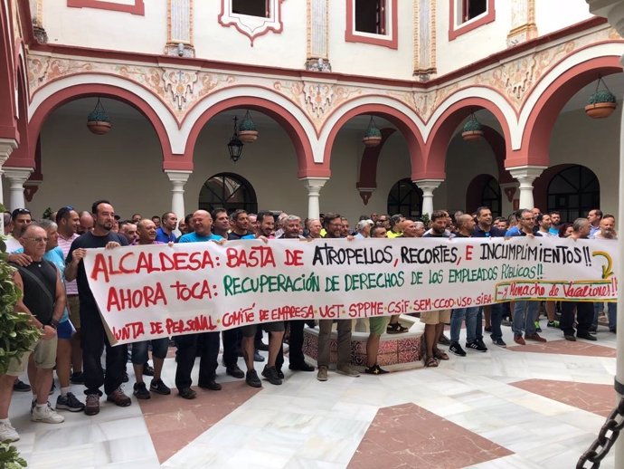 Protesta laboral en Alcalá