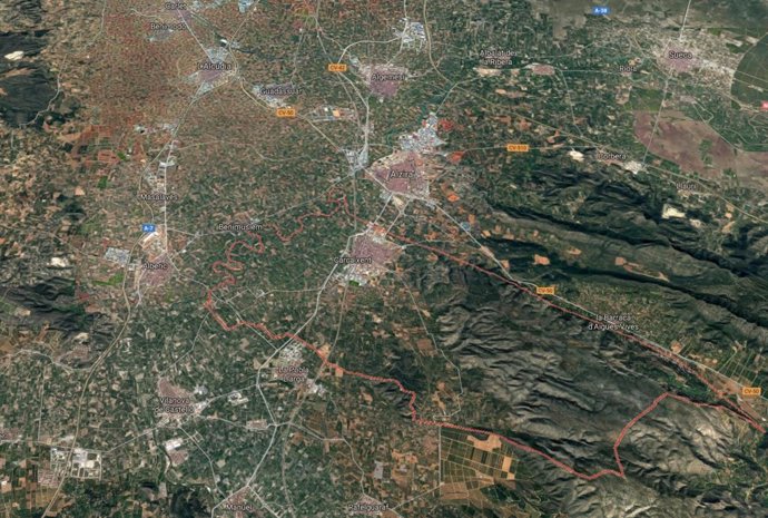 Localización de Carcaixent (Valencia)