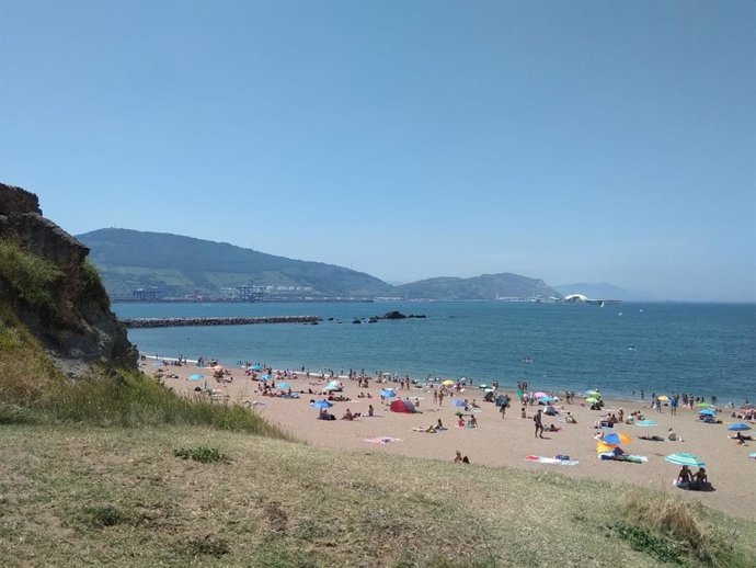 Playa de Arrigunaga, en Getxo (Bizkaia)