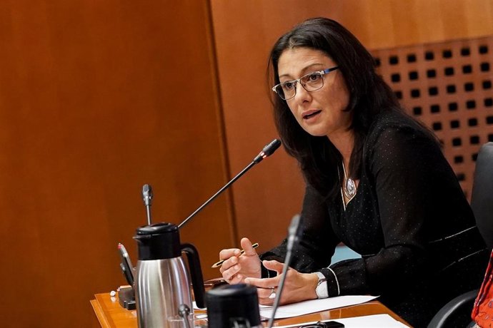 La portavoz de Cs en Ciudadanía y Derechos Sociales en las Cortes de Aragón, Loreto Camañes.