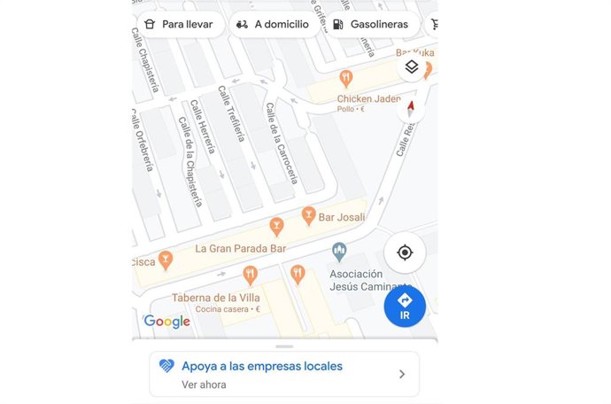 Apoyo al comercio local desde Google Maps