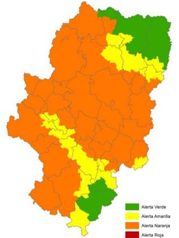 Alerta naranja en varias zonas de Aragón por riesgo de incendios.