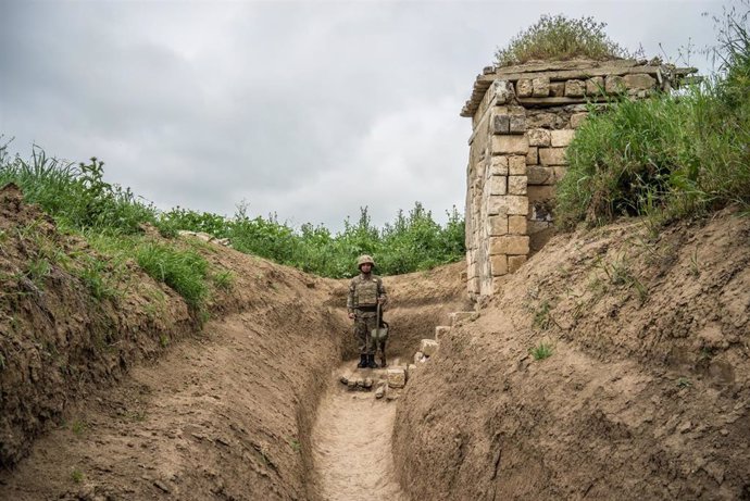 La línea del frente en Nagorno Karabaj