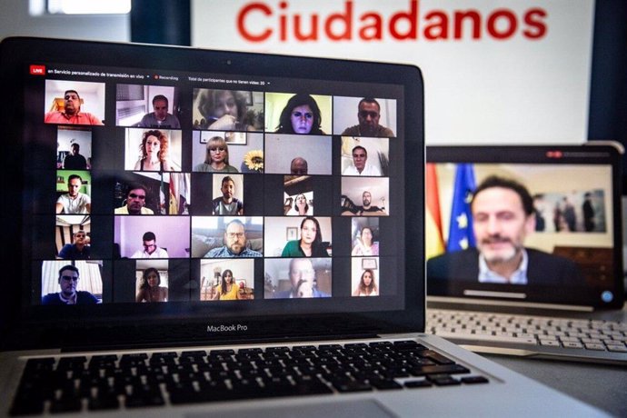 Encuentro telemático de Ciuadanos con cargos suyos en gobiernos municipales