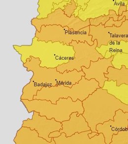 Alertas 26 de julio en Extremadura