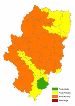 Alerta naranja de peligro de incendios forestales en buena parte de Aragón.