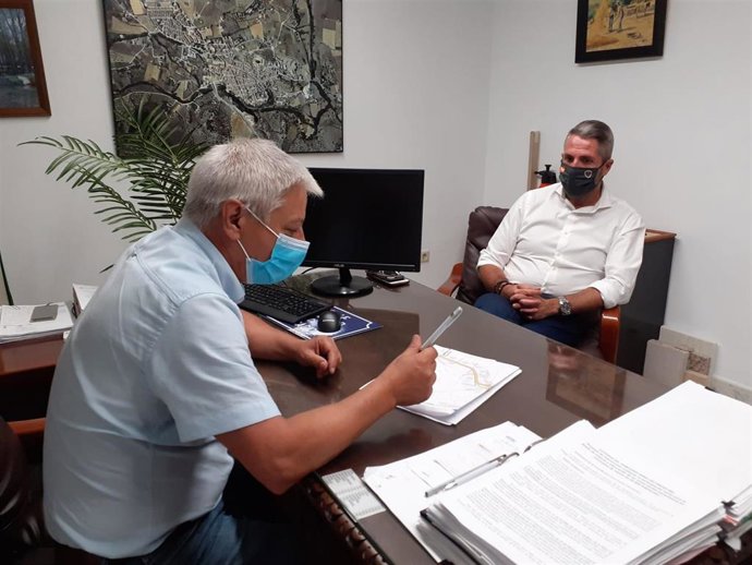 El vicepresidente de la Diputación, Juan Carlos Maldonado, en El Burgo