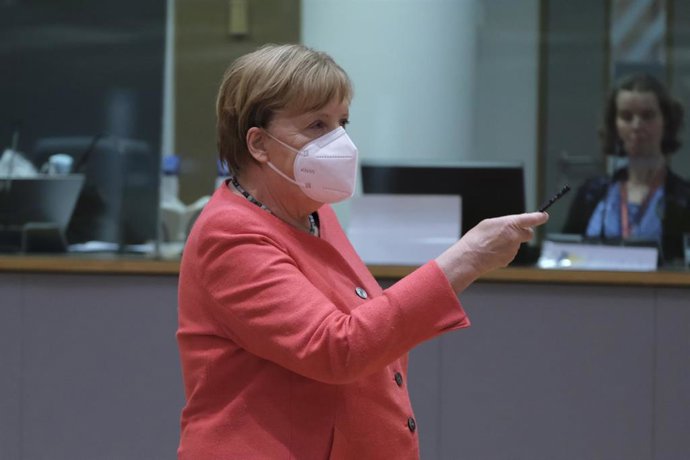Angela Merkel en Bruselas, en la última cumbre del Consejo Europeo