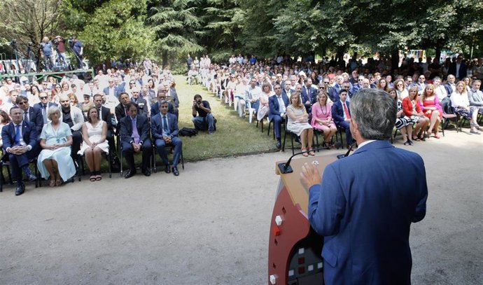 El presidente de Cantabria, Miguel Ángel Revilla, en el Día de las Instituciones de 2019