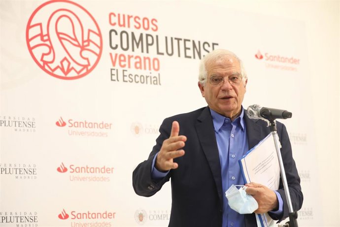 El Alto Representante de la UE para Asuntos Exteriores y Política de Seguridad, Josep Borrell, durante la sexta jornada de la XXXIII Edición de los Cursos de Verano en San Lorenzo de El Escorial, Madrid (España)