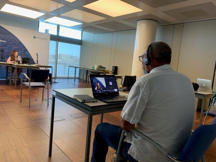 Primer seminario web de la aula virtual del Puerto de Barcelona