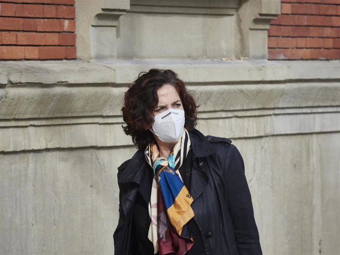 La consejera de Desarrollo Rural del Gobierno de Navarra, Itziar Gómez, a su llegada al Parlamento foral en una imagen de archivo.