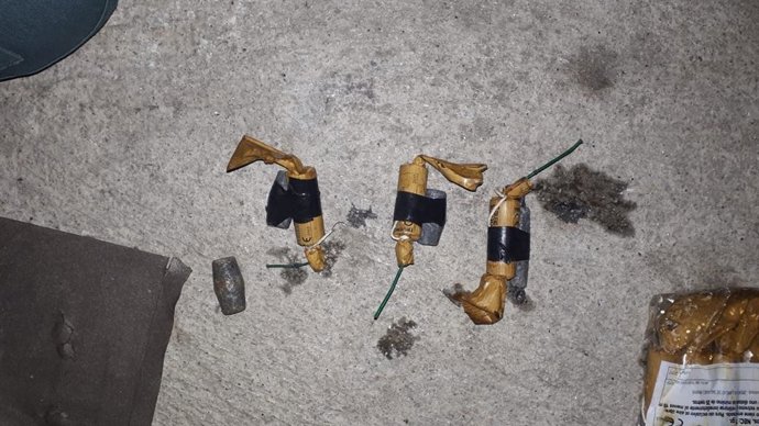 Explosivos para pesca incautados.