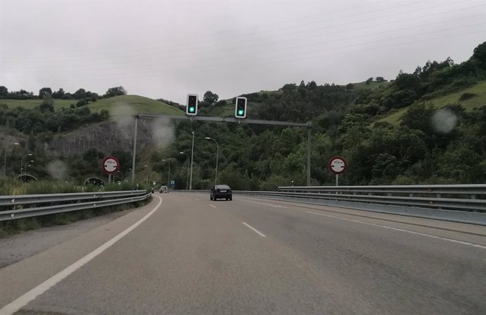 Imagen de una carretera asturiana. 