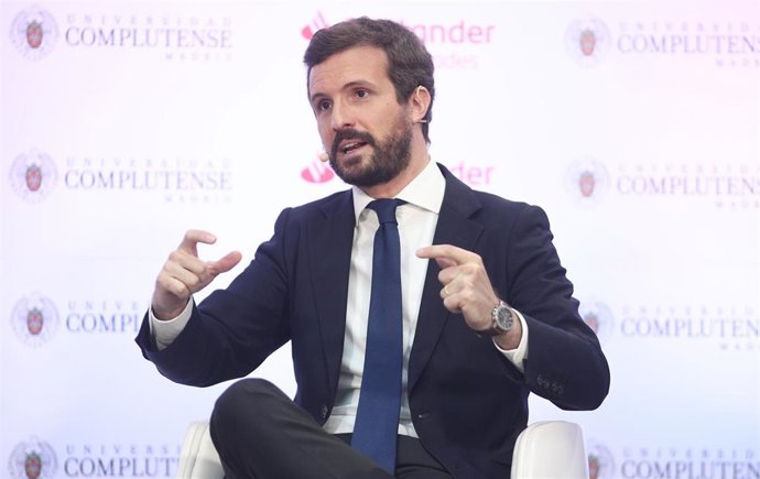 El presidente del Partido Popular, Pablo Casado.