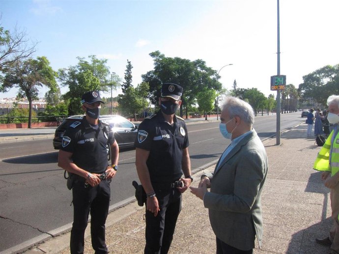 Radares pedagógicos instalados en Badajoz