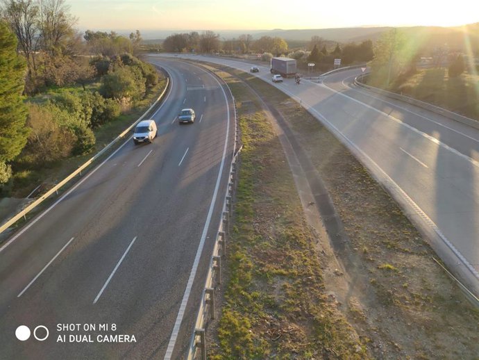 La carretera A-4 a la altura de La Carolina (Jaén)