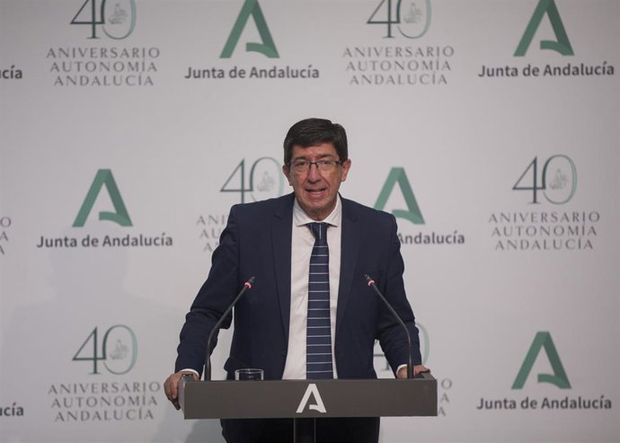 El vicepresidente de la Junta de Andalucía y consejero de Turismo, Regeneración, Justicia y Administración Local, Juan Marín