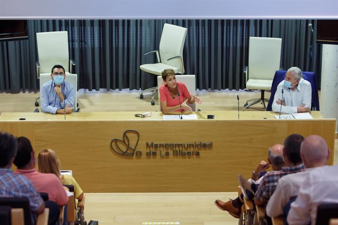 La presidenta en la reunión de este martes.
