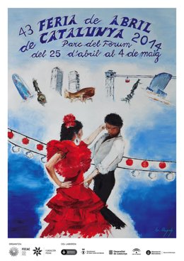 Cartel de la 43a Feria de Abril de Catalunya 2014