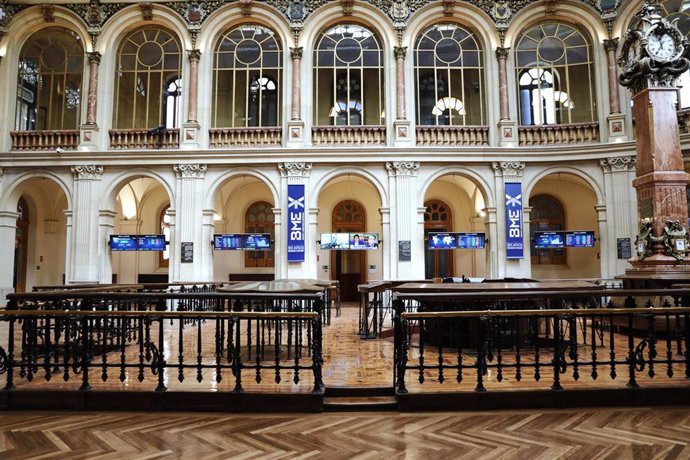 Interior del Palacio de la Bolsa, en Madrid 