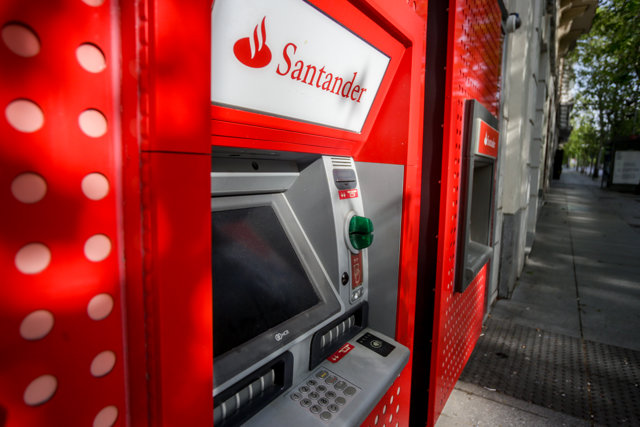 Cajeros del Banco Santander