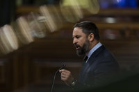 Abascal anuncia que Vox presentará una moción de censura contra Pedro Sánchez en septiembre