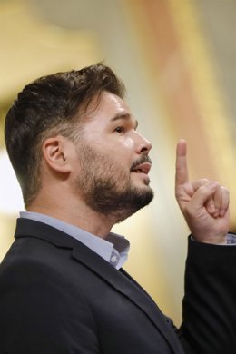 El portavoz de ERC en el Congreso, Gabriel Rufián.
