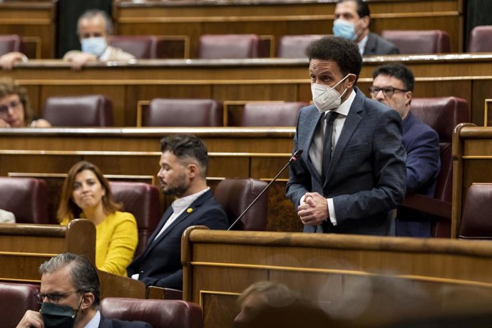 El portavoz adjunto de Ciudadanos en el Congreso, Edmundo Bal, interviene desde su escaño en una sesión plenaria en el Congreso, en Madrid (España), a 29 de julio de 2020. 