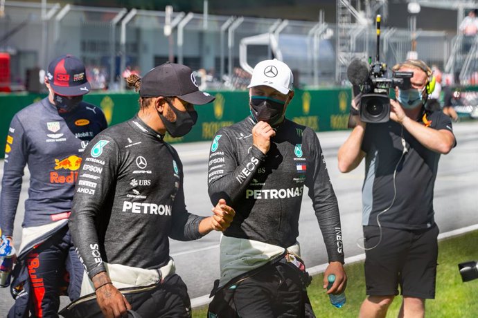 Fórmula 1.- Mercedes, feliz con la pareja de pilotos Hamilton y Bottas