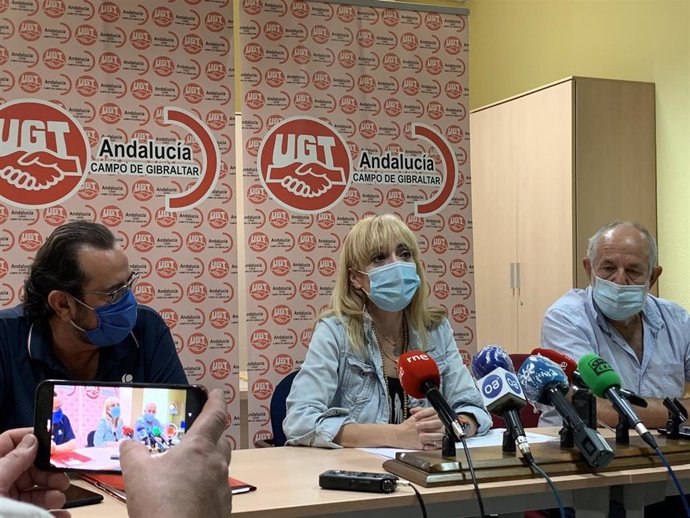 Carmen Castilla en rueda de prensa en Algeciras