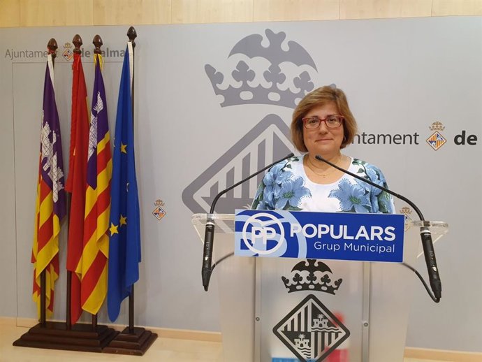 La portavoz del grupo municipal del PP en el Ayuntamiento de Palma, Mercedes Celeste