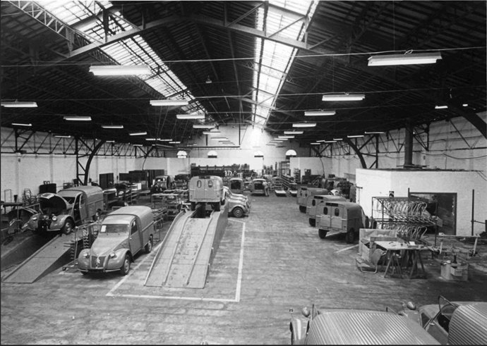 Imagen de la producción de furgonetas de Citron.