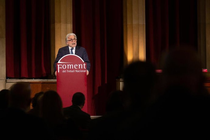 El presidente de Foment de Treball, Josep Sánchez Llibre, en una imagen de archivo